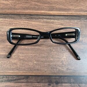 Coach Miranda Designer Eyeglasses  2014 Black Flower 48-16-135 FRAMES ONLY